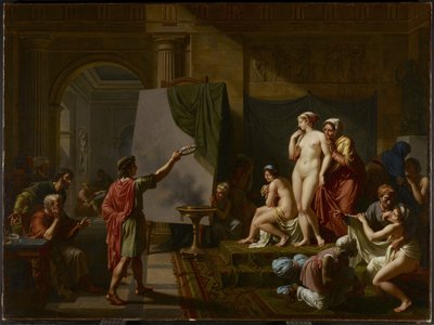 Zeuxis Choosing his Models by Nicolas Andre Monsiau